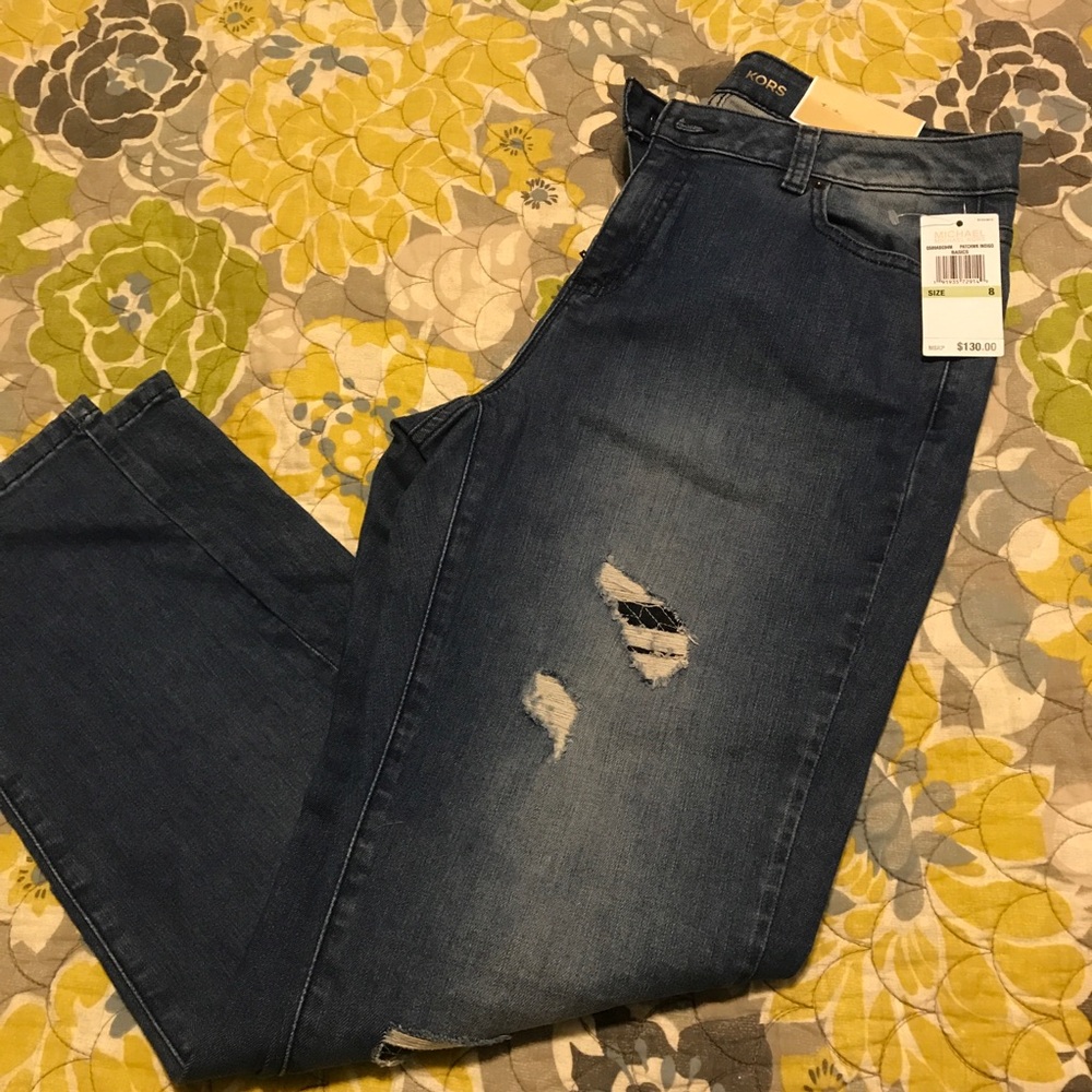 Michael Kors Dillon Relaxed Mid- Rise Easy Fit